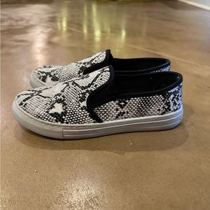 Snake Print Slip Ons